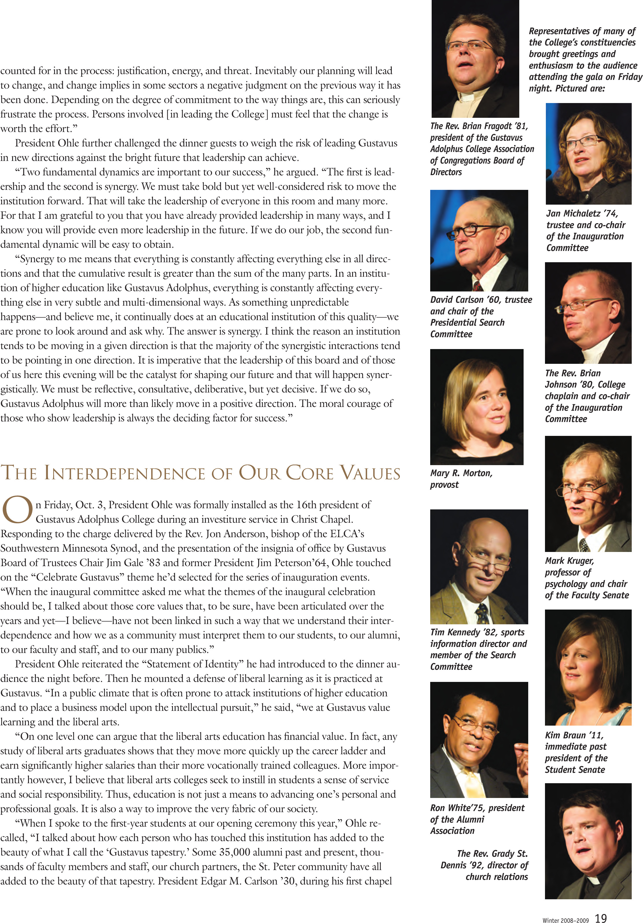 quarterly page