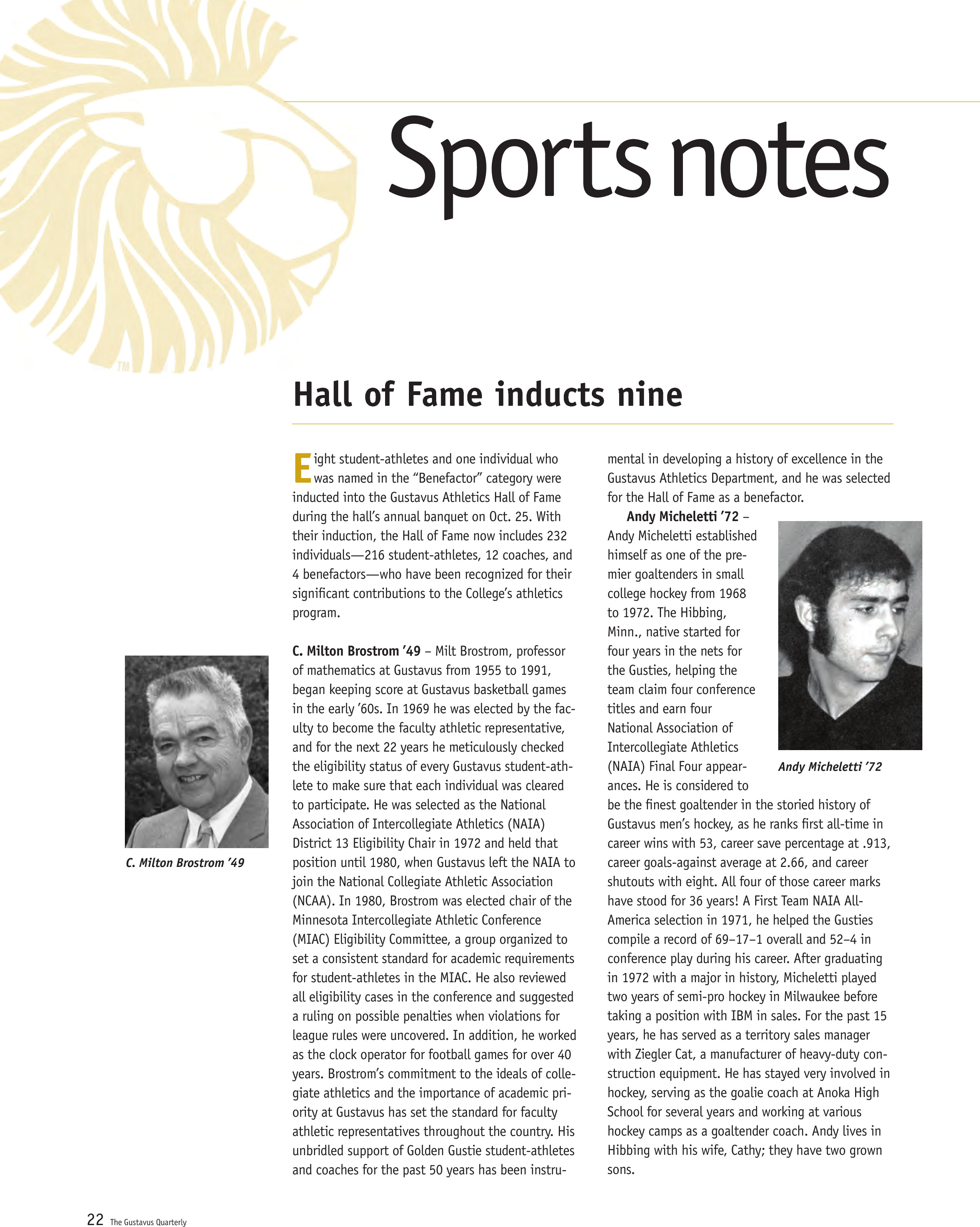 quarterly page