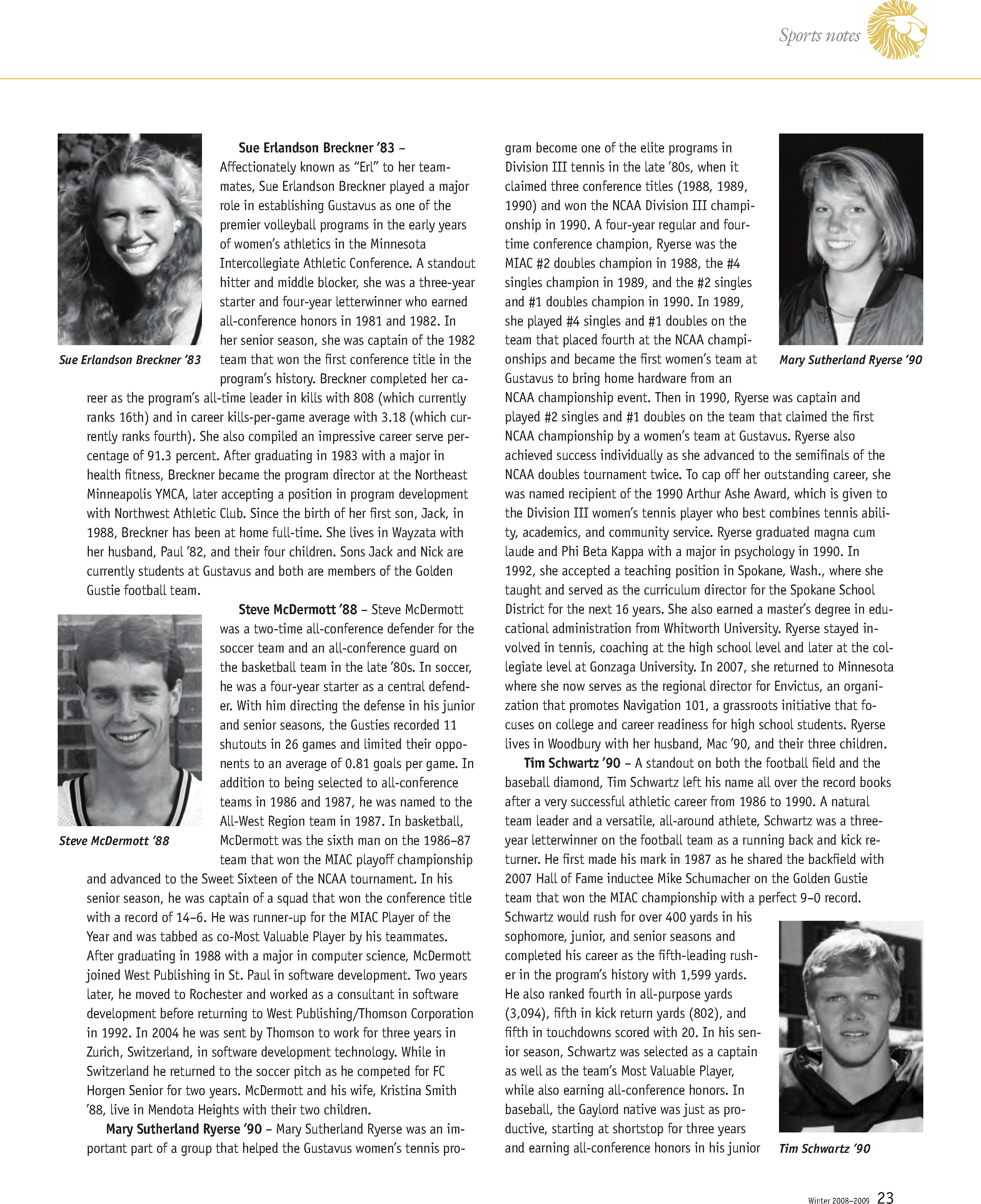 quarterly page