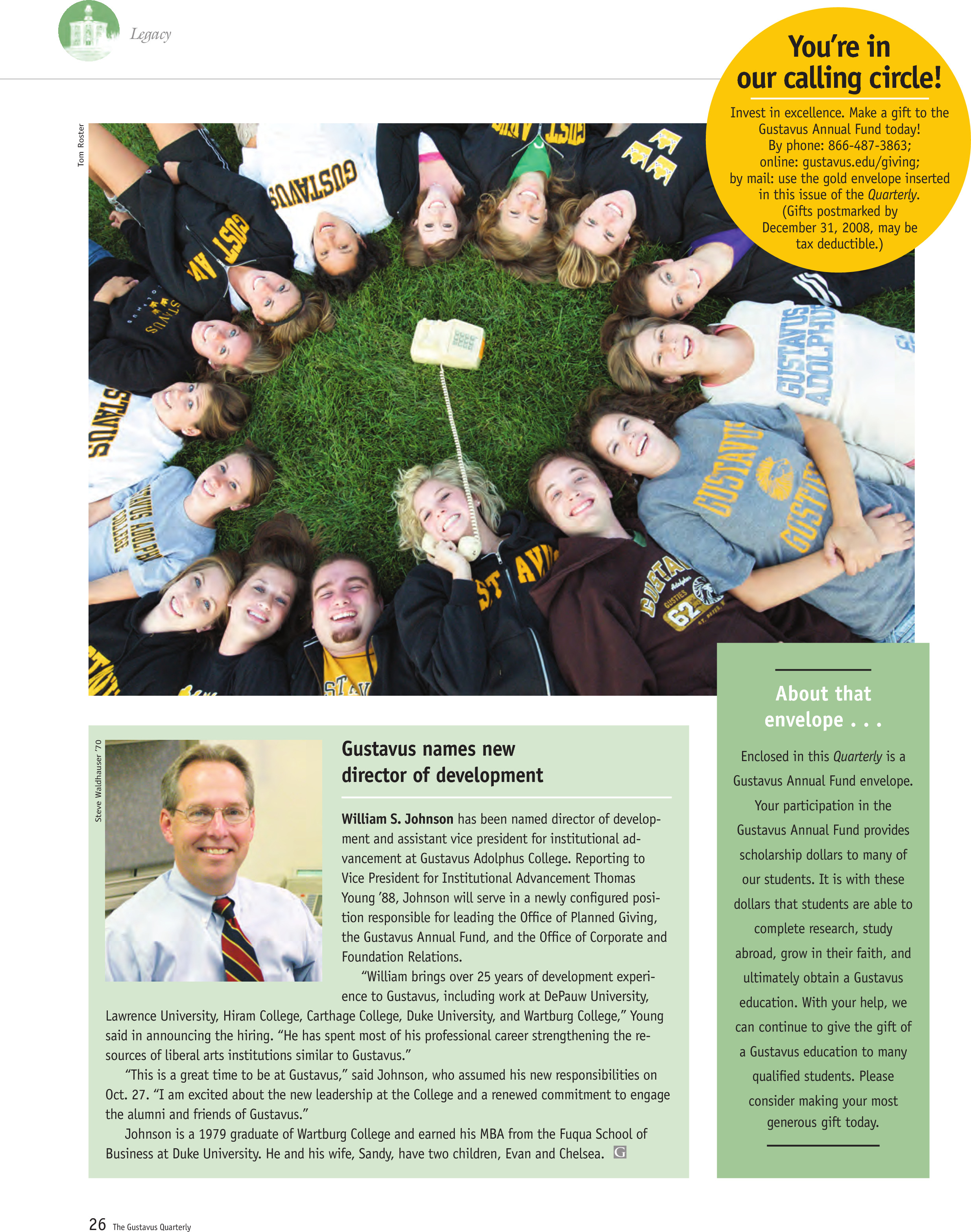 quarterly page