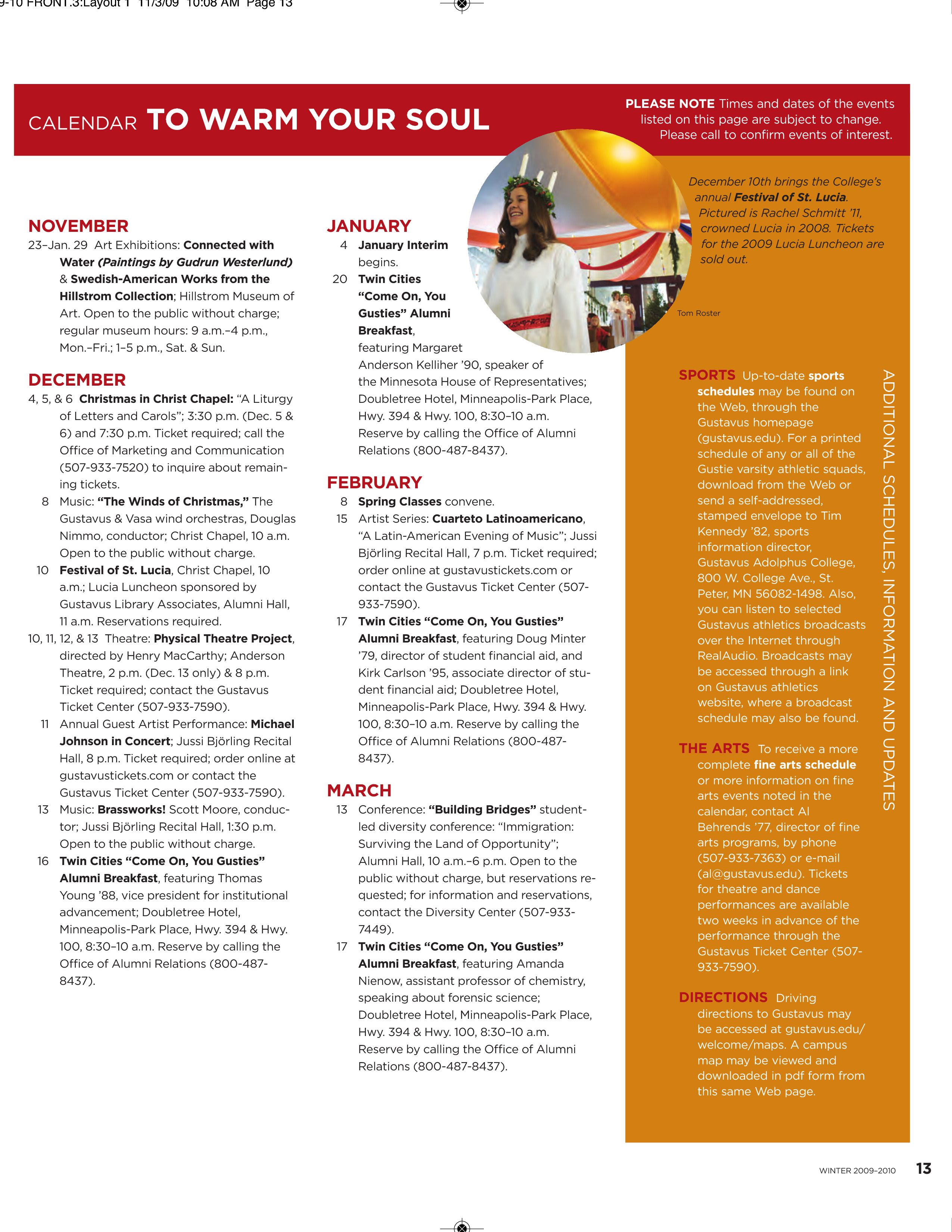 quarterly page