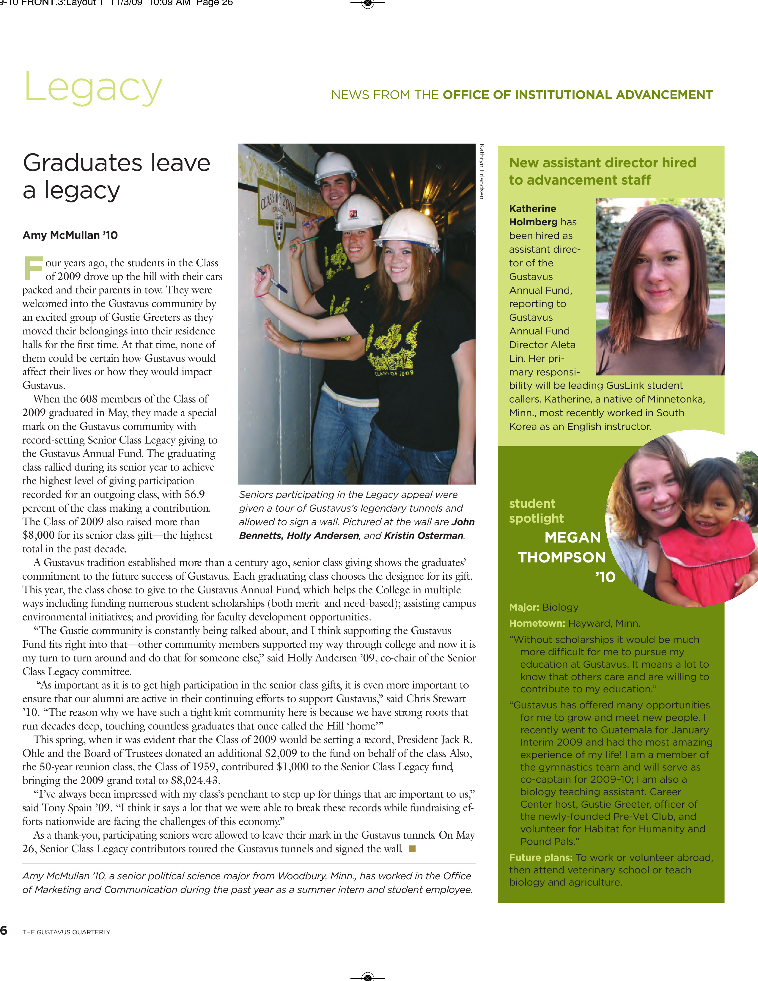 quarterly page