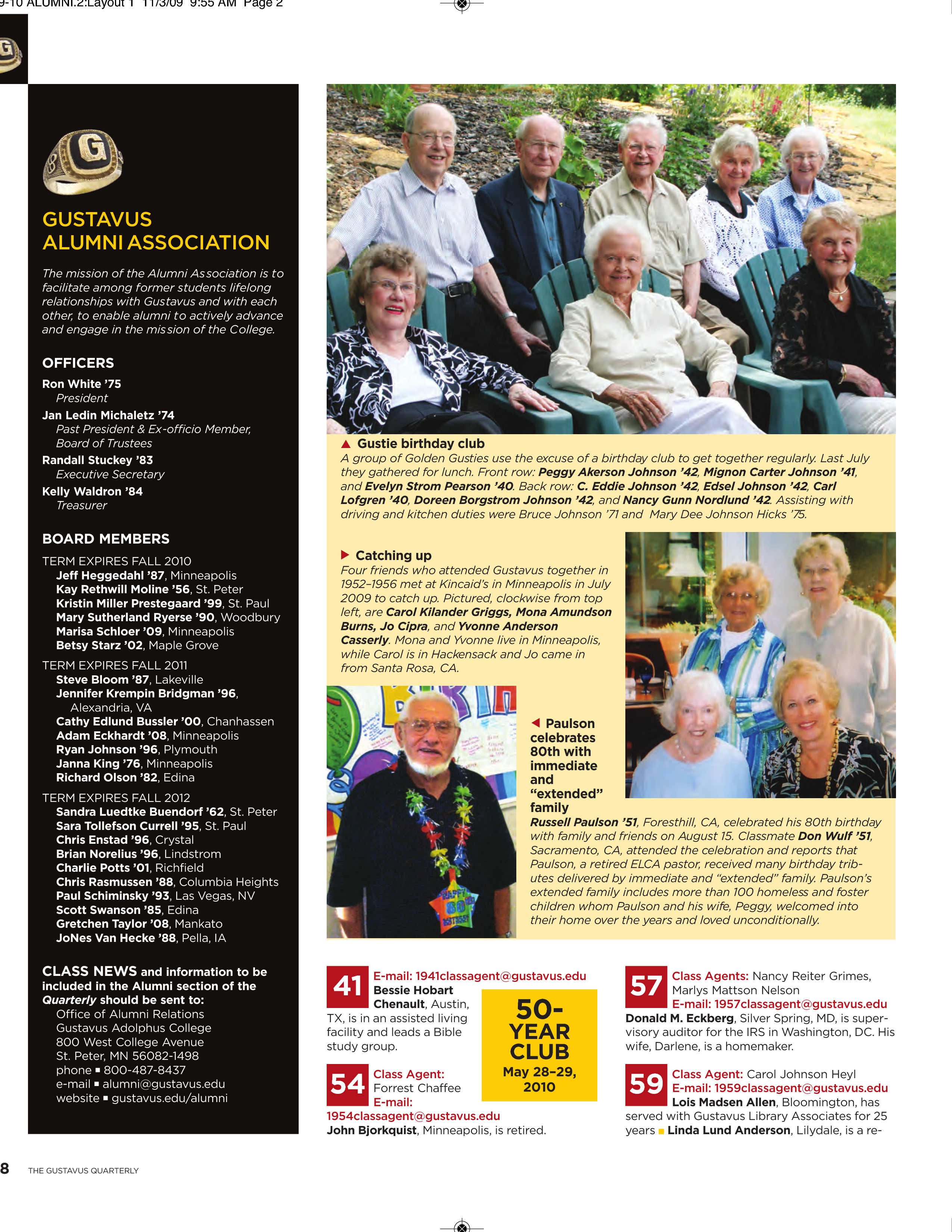 quarterly page