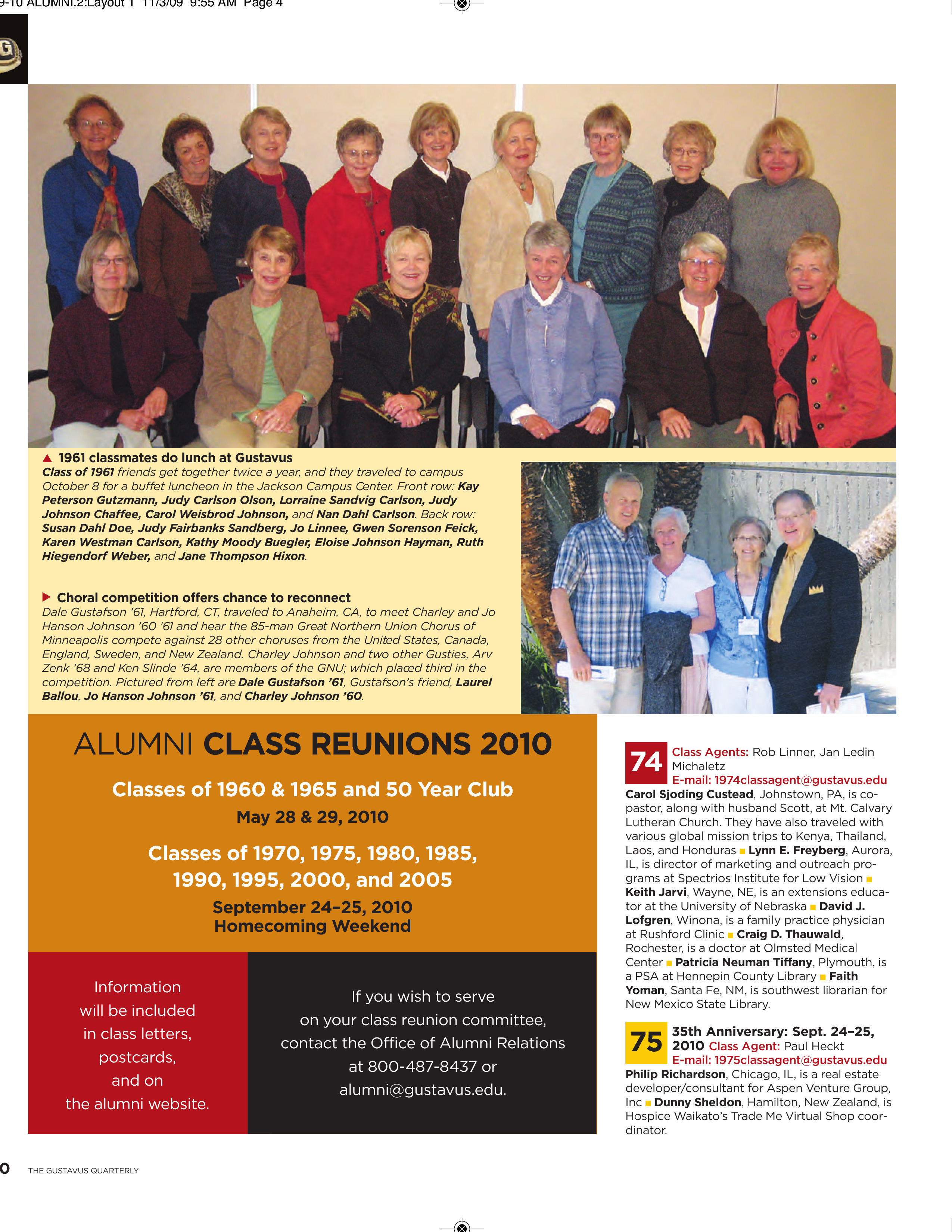 quarterly page
