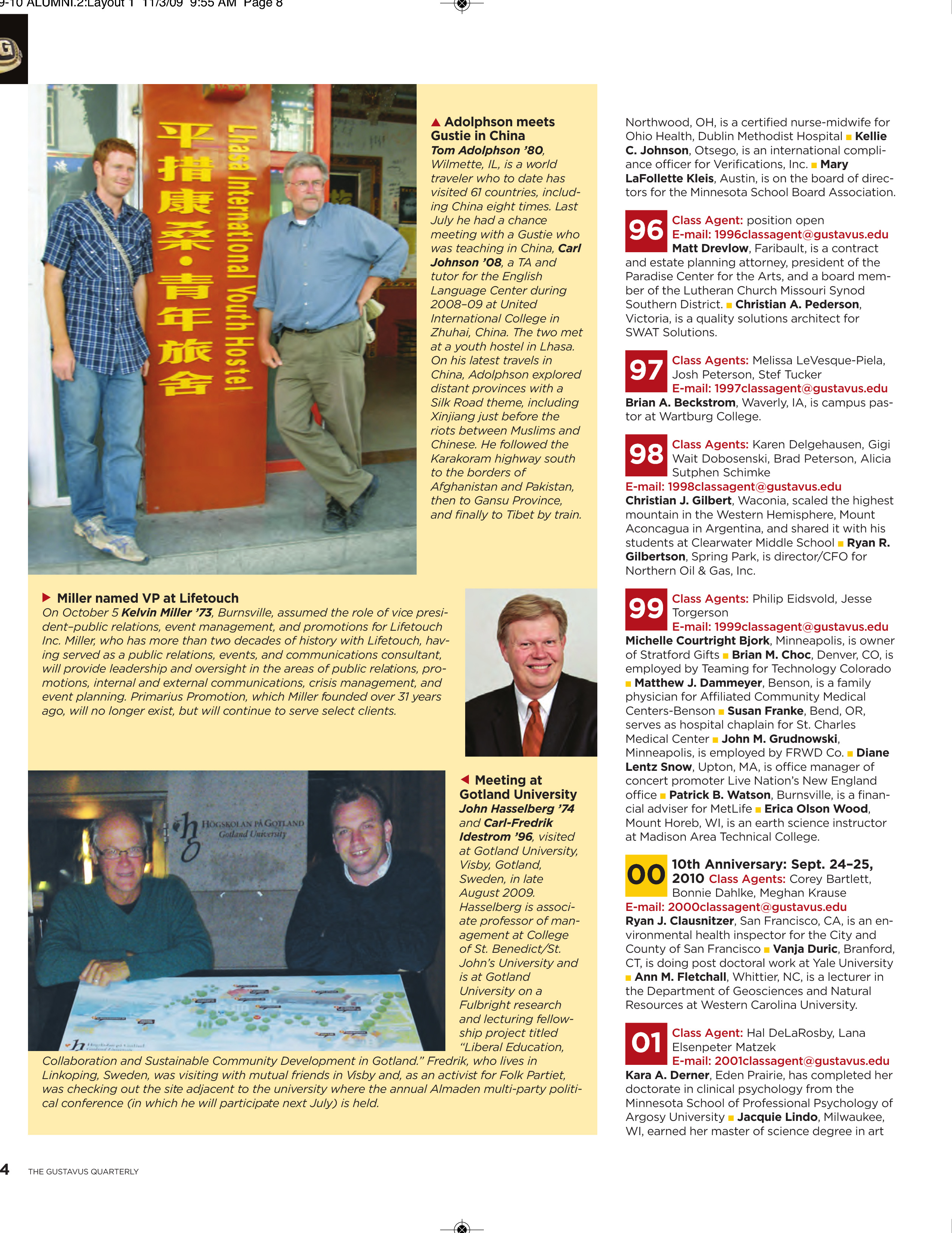 quarterly page