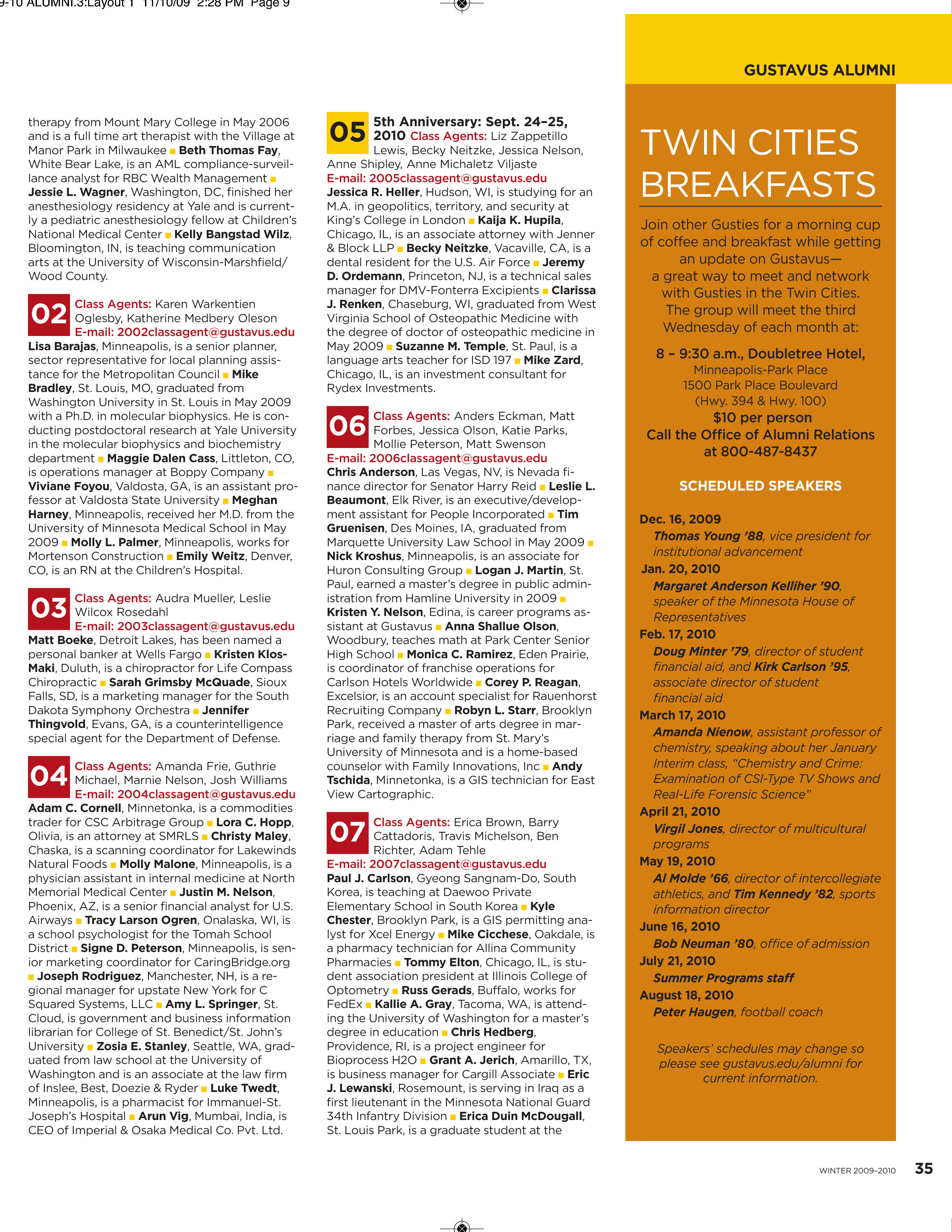 quarterly page