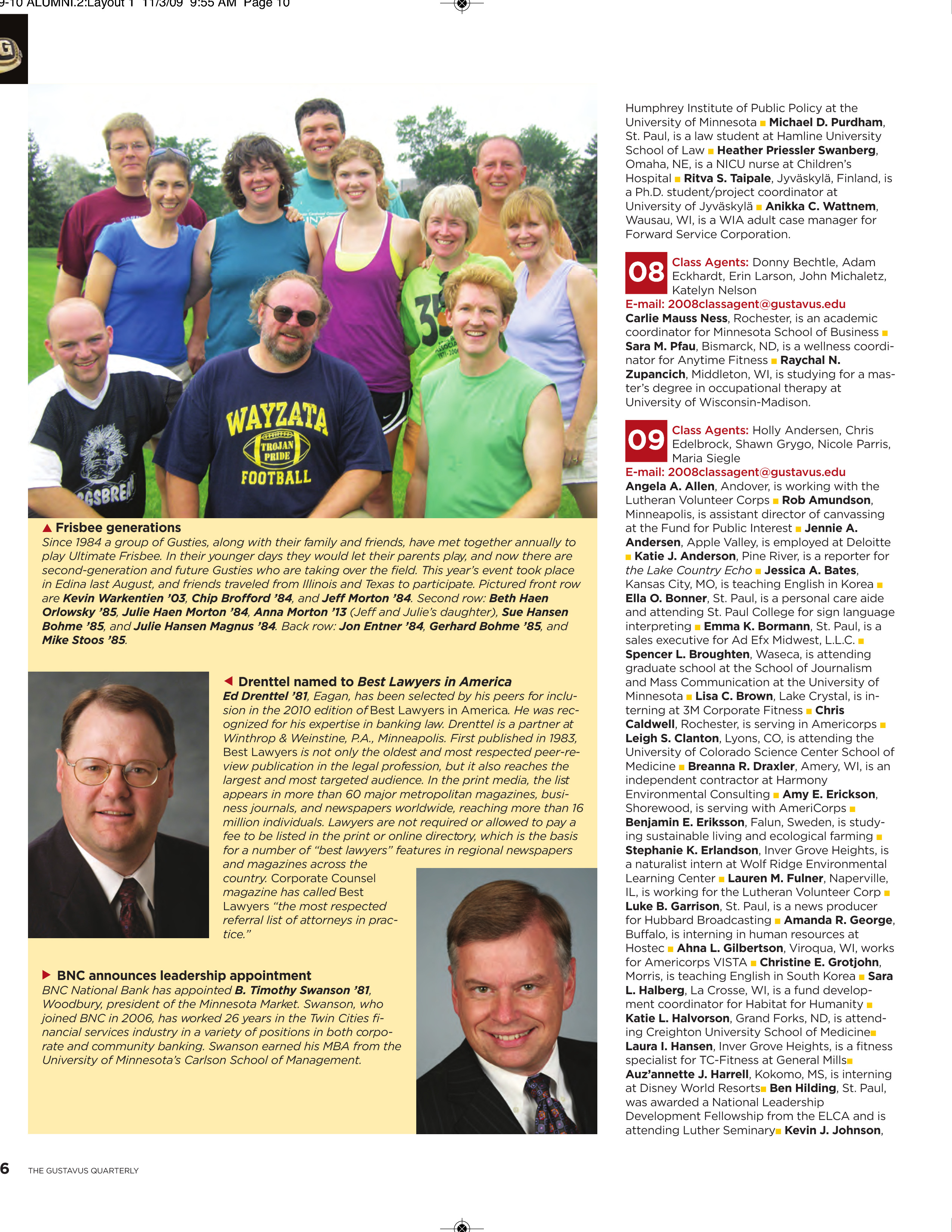quarterly page