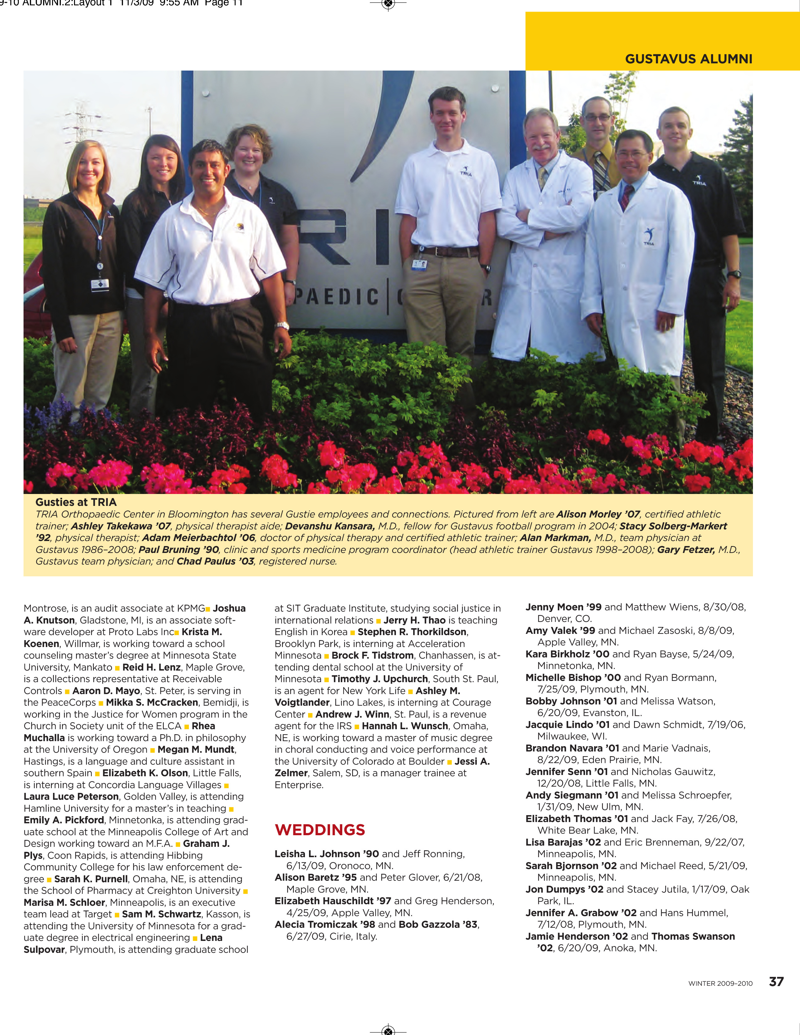 quarterly page