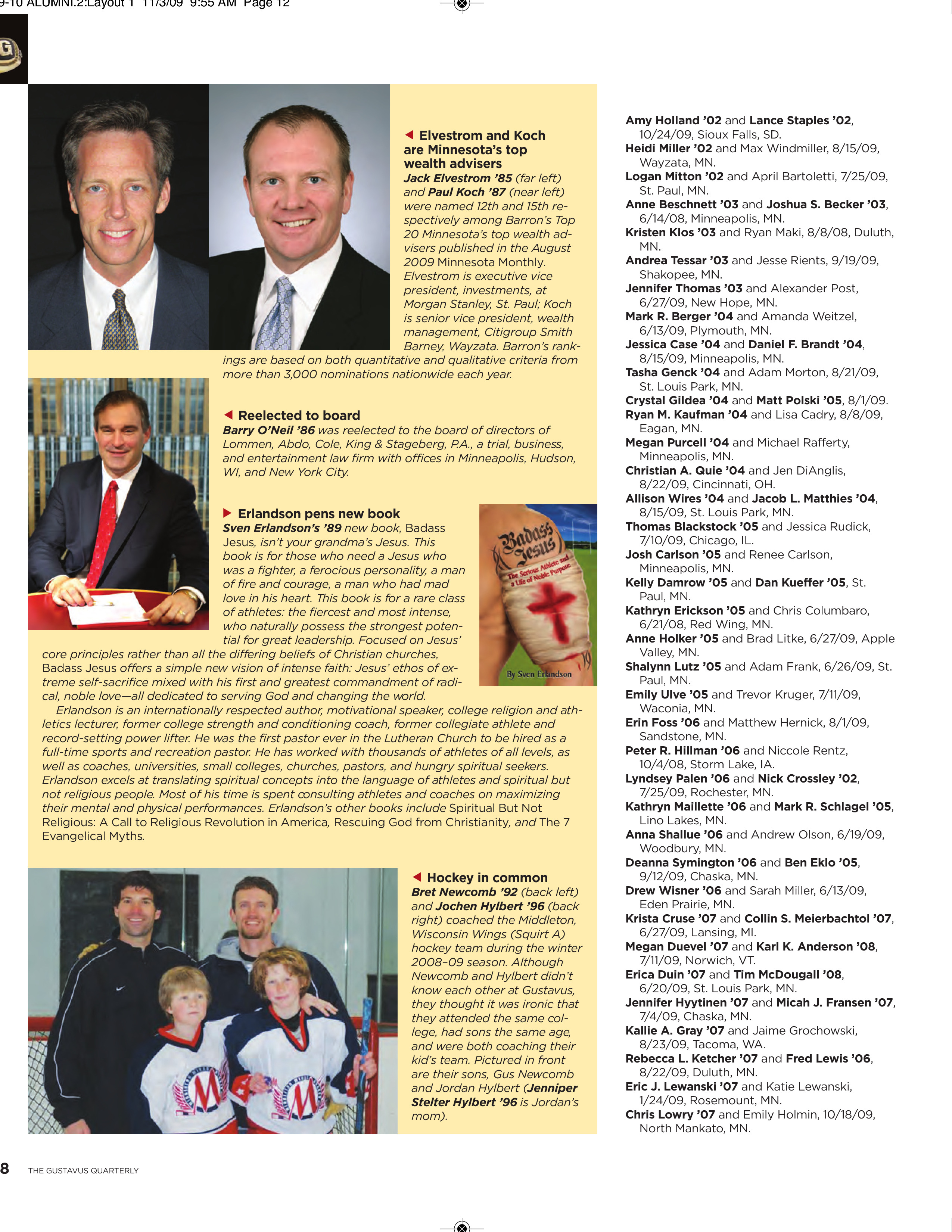 quarterly page