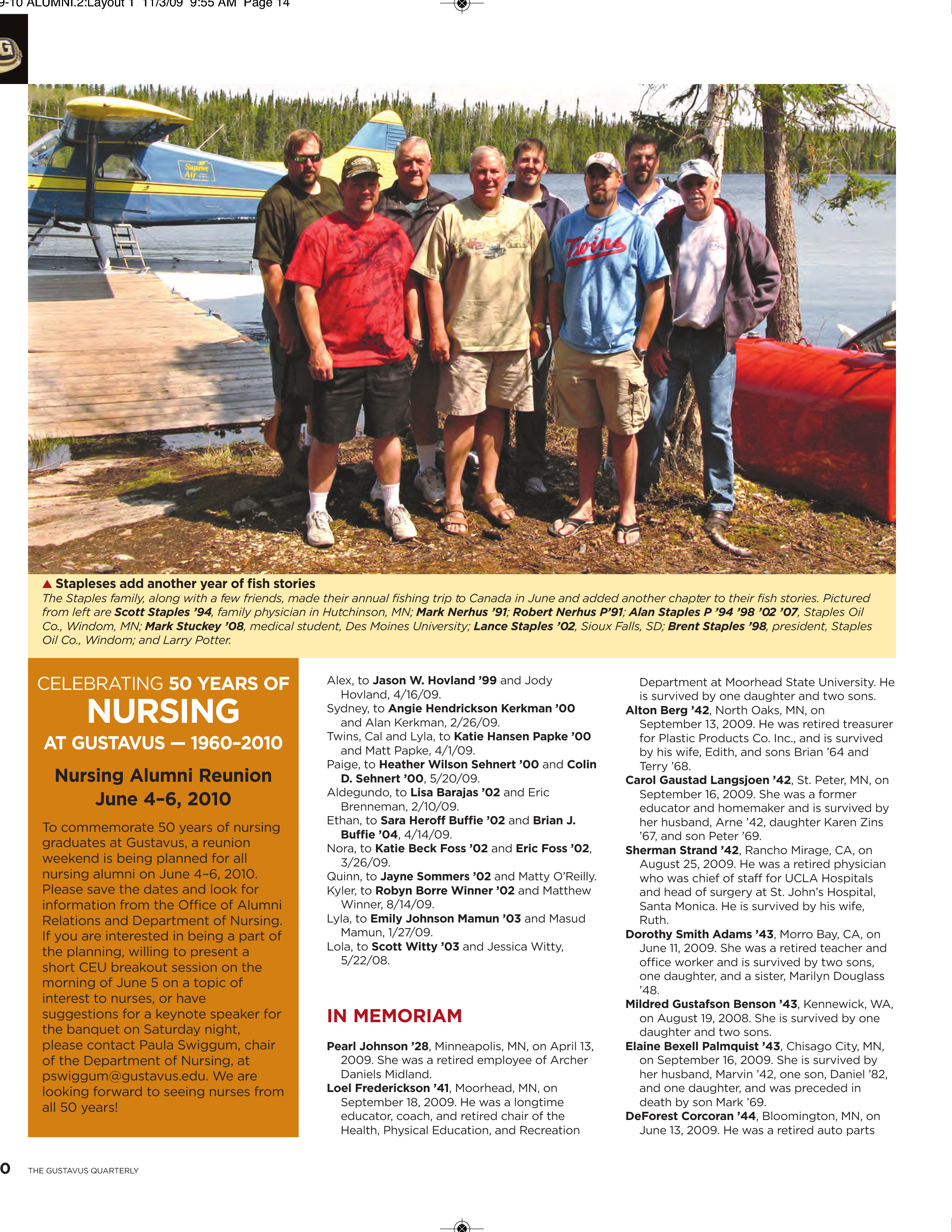quarterly page