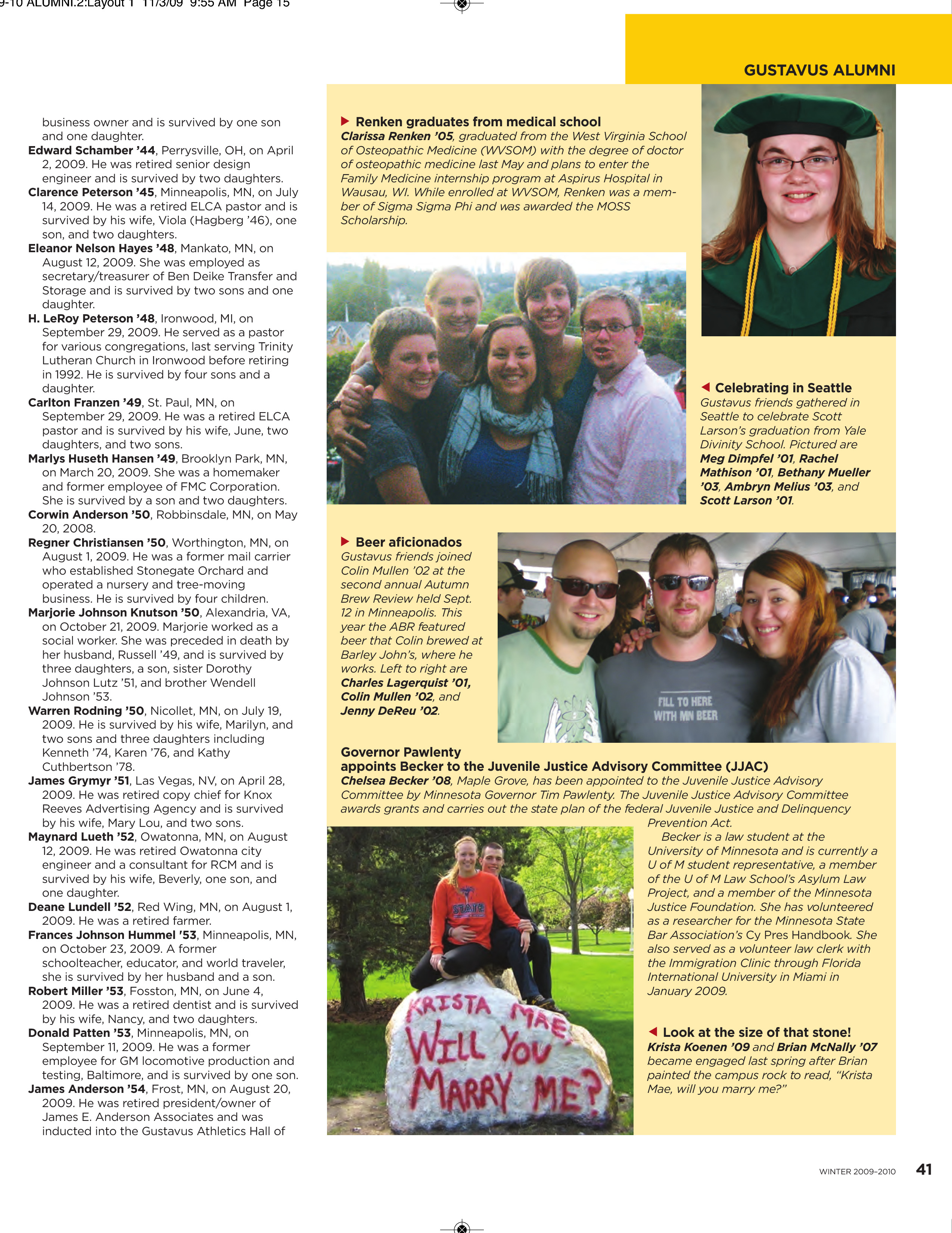 quarterly page