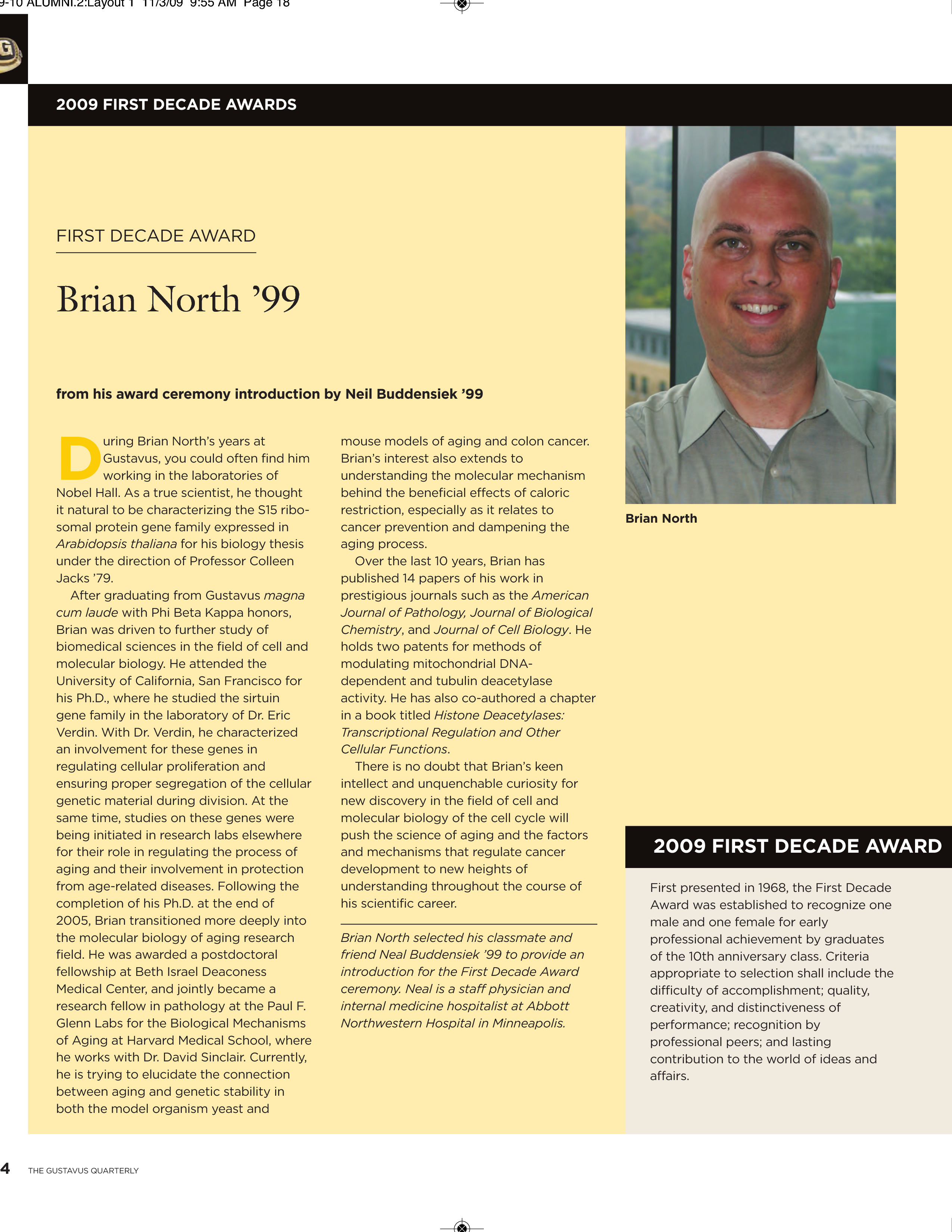 quarterly page
