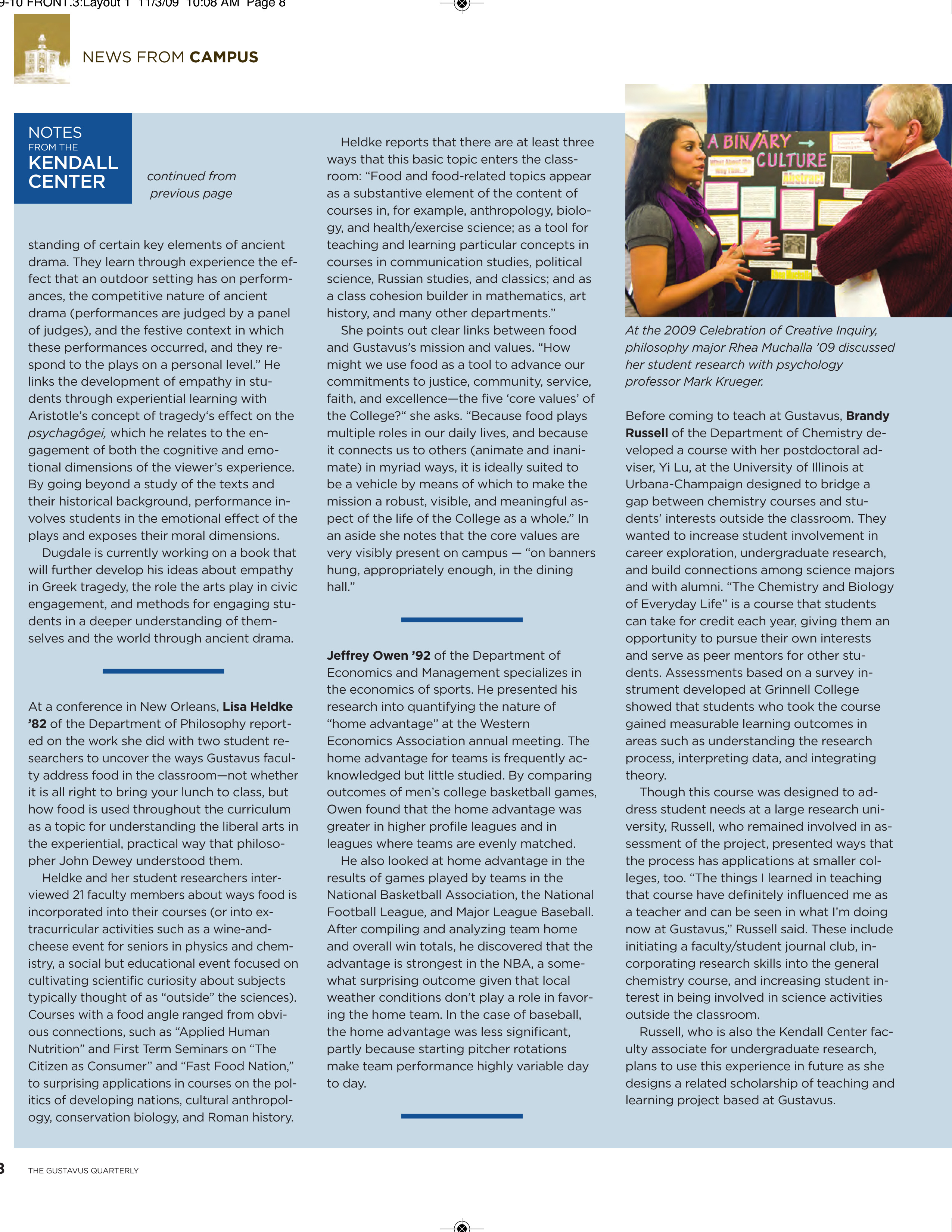 quarterly page