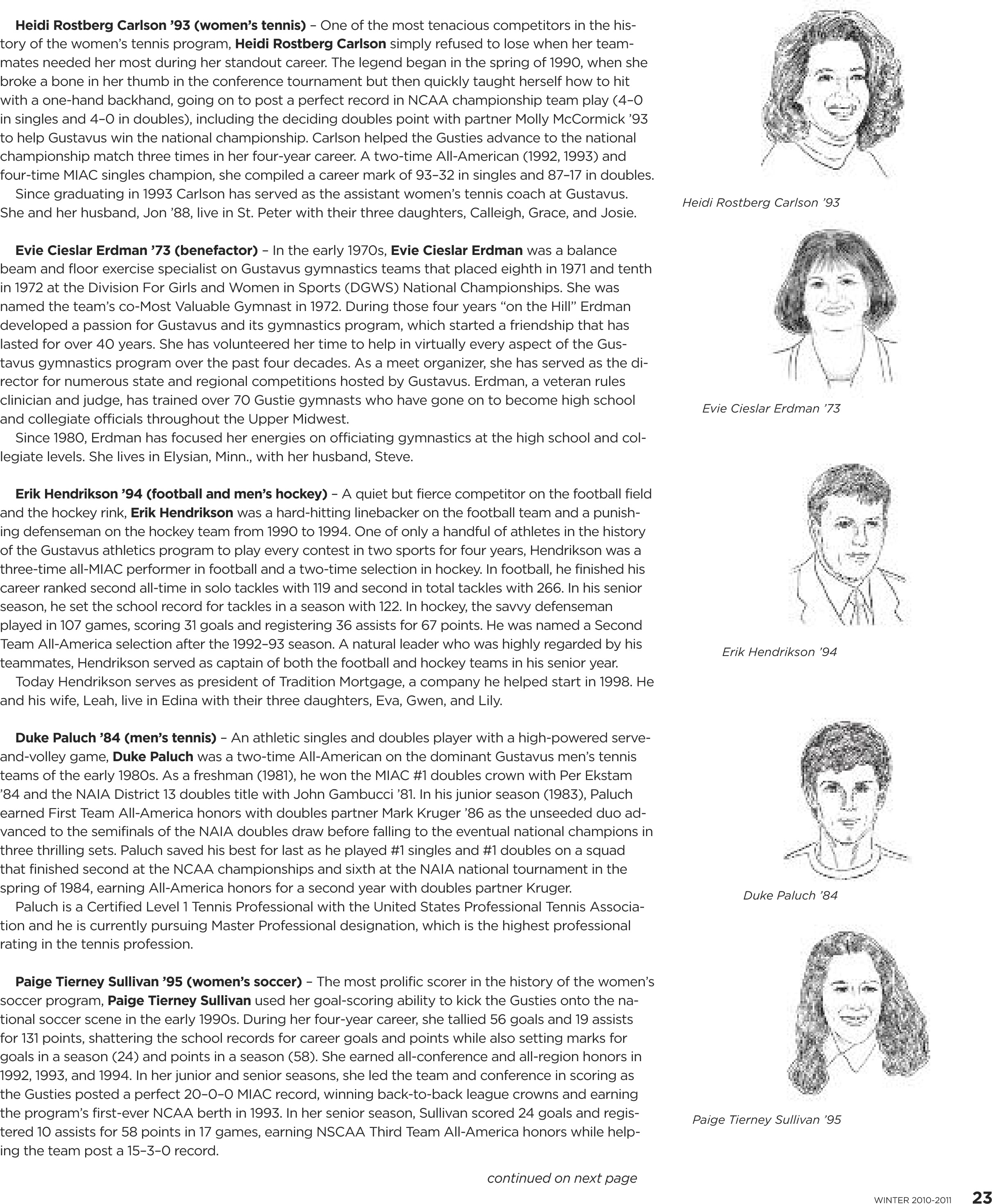 quarterly page