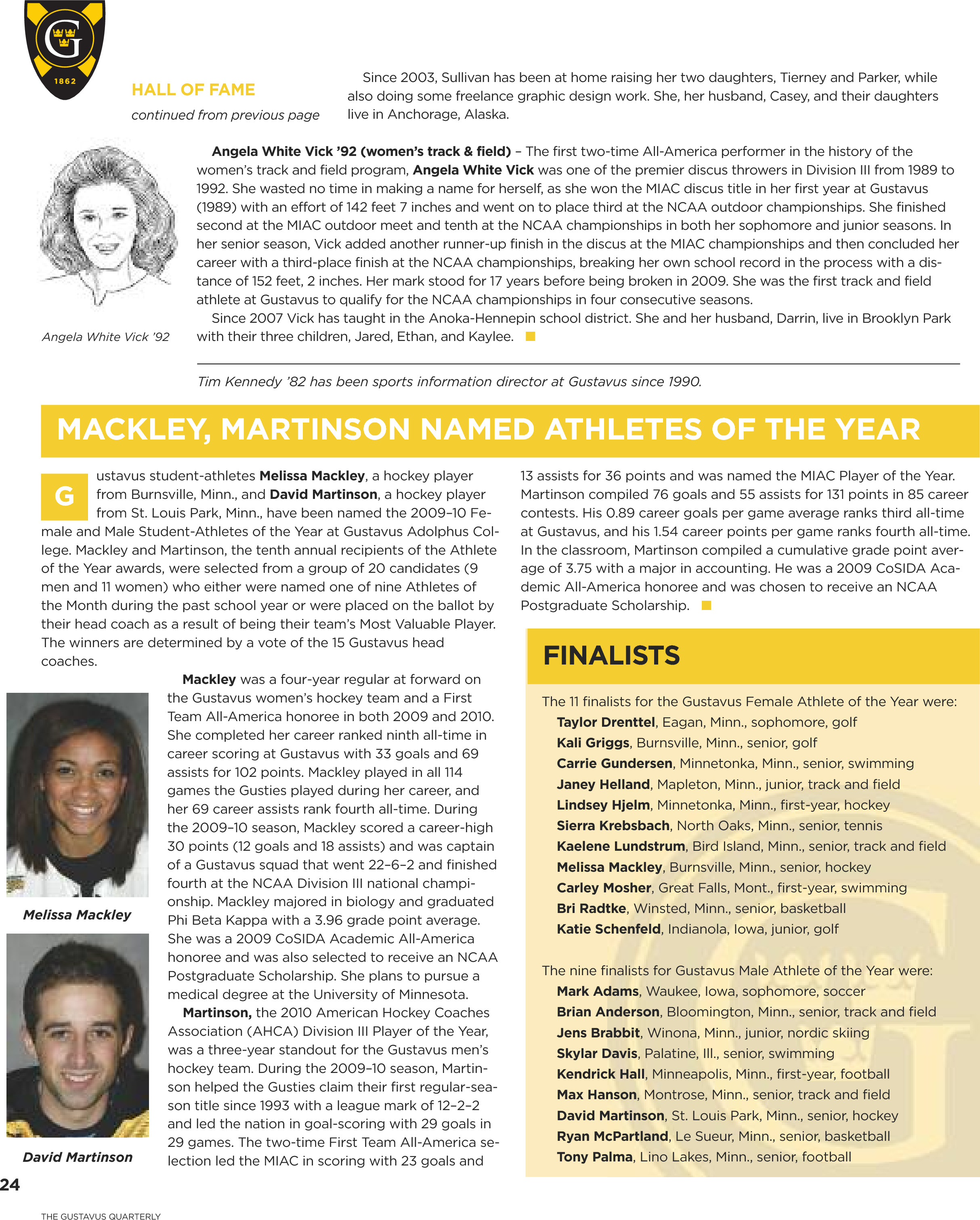 quarterly page