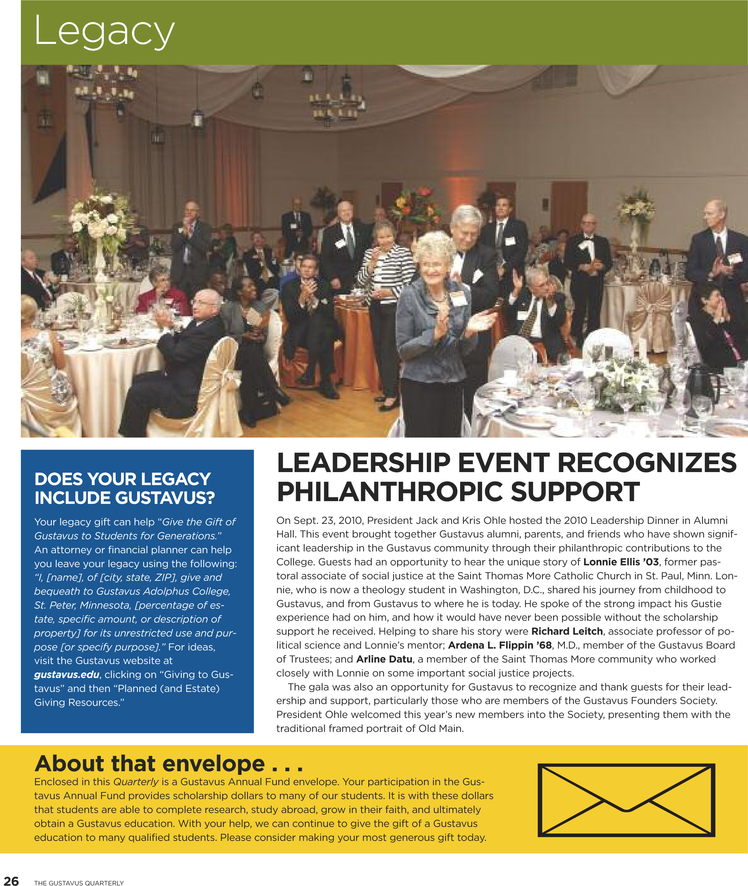 quarterly page