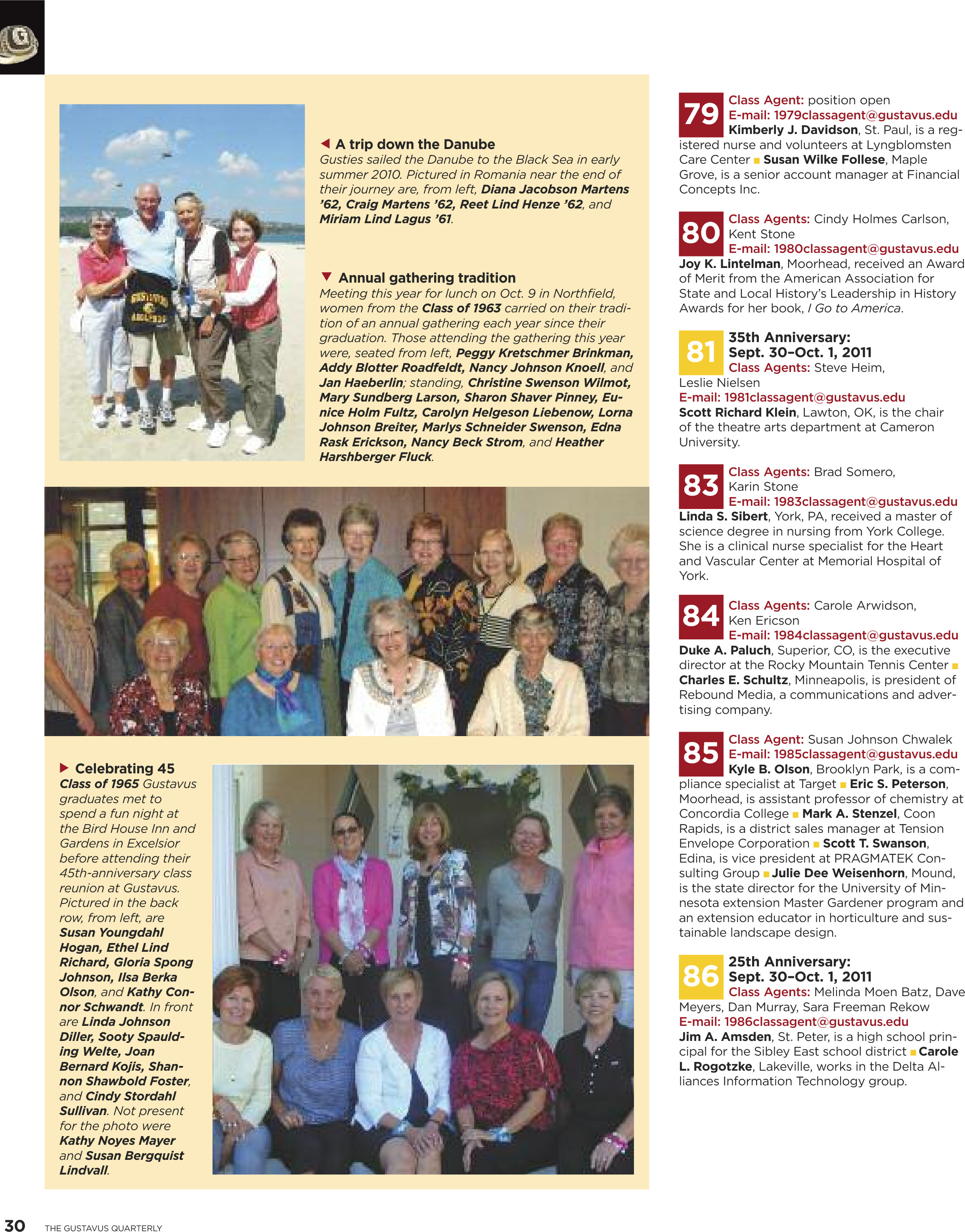 quarterly page