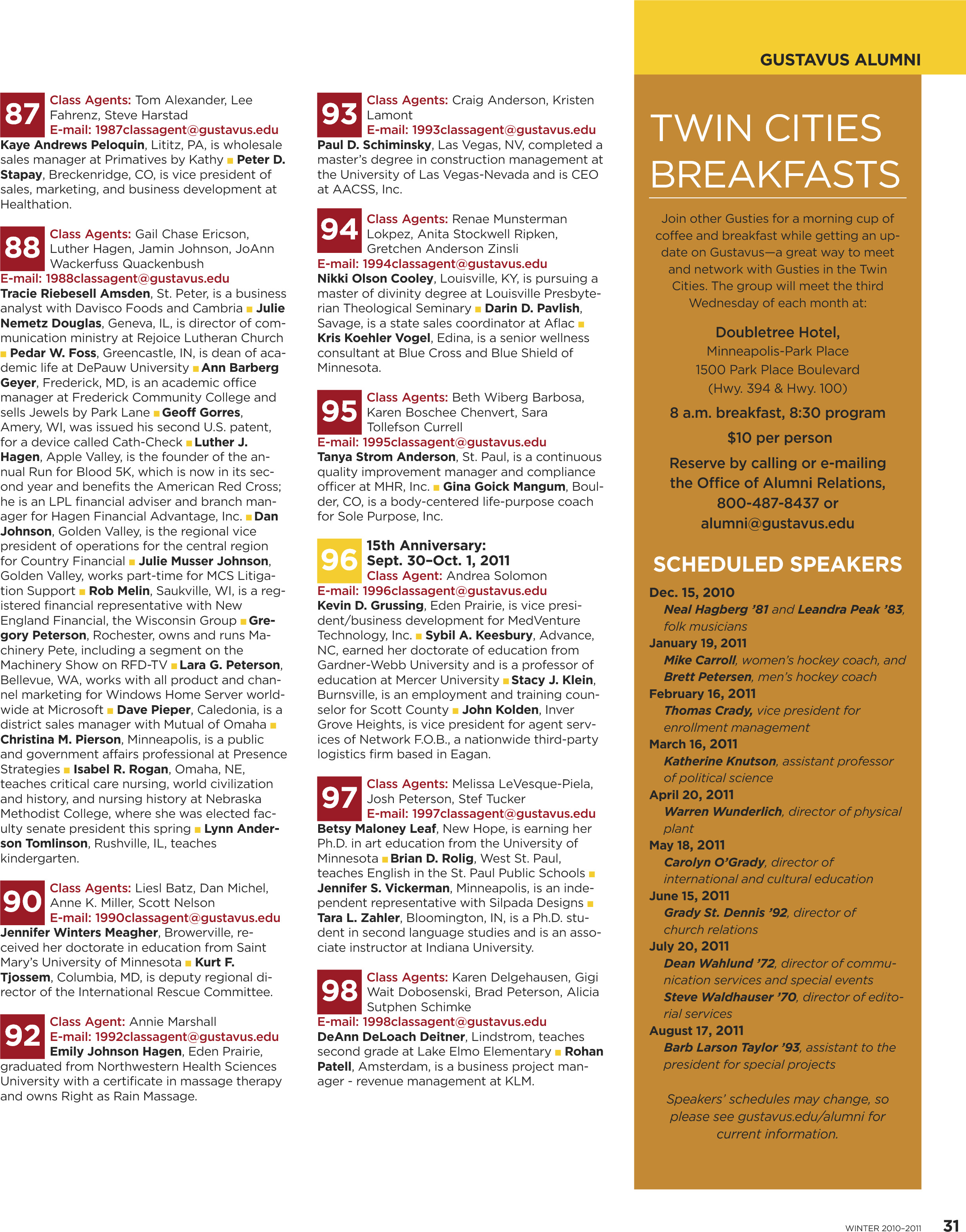 quarterly page
