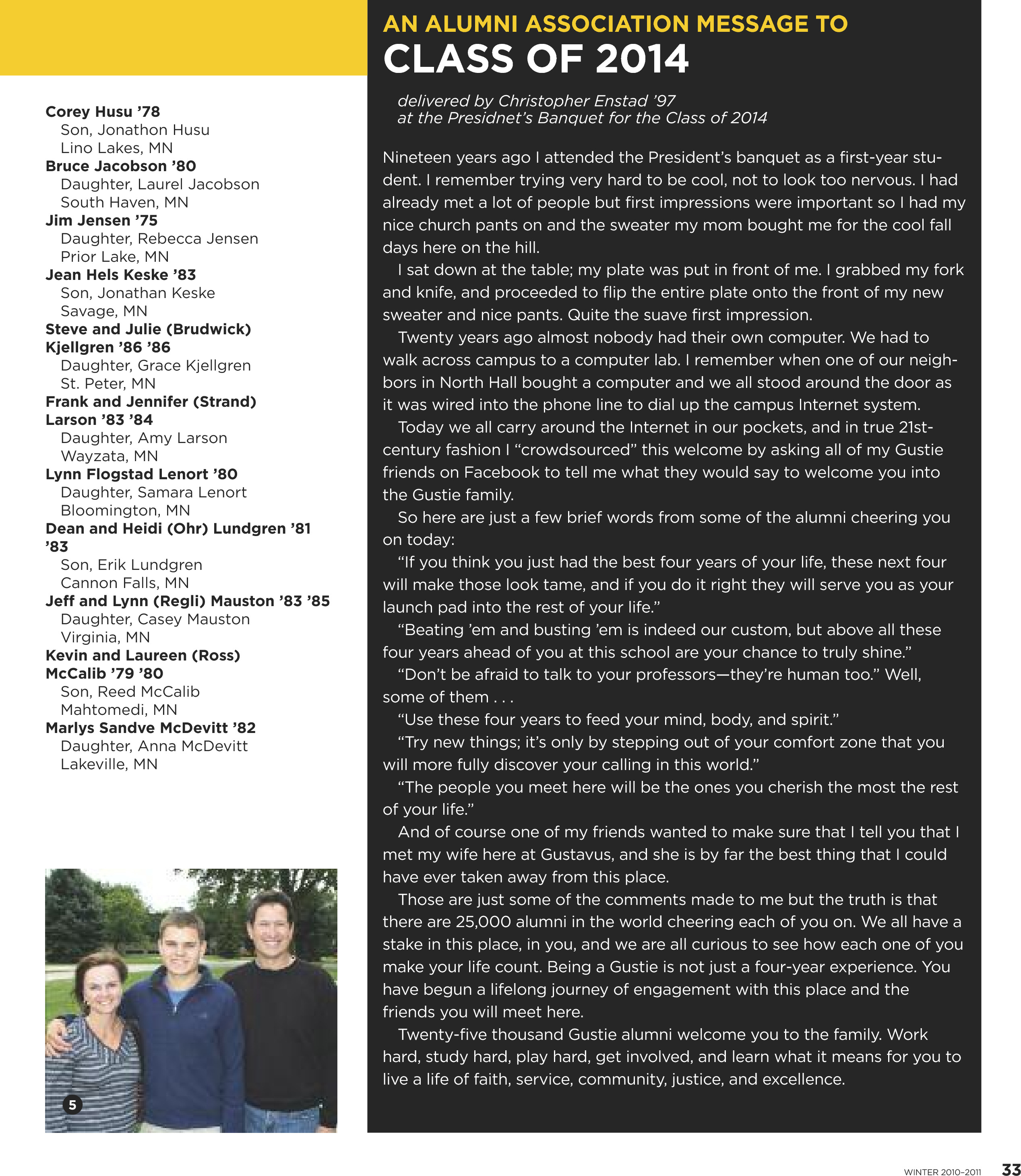 quarterly page