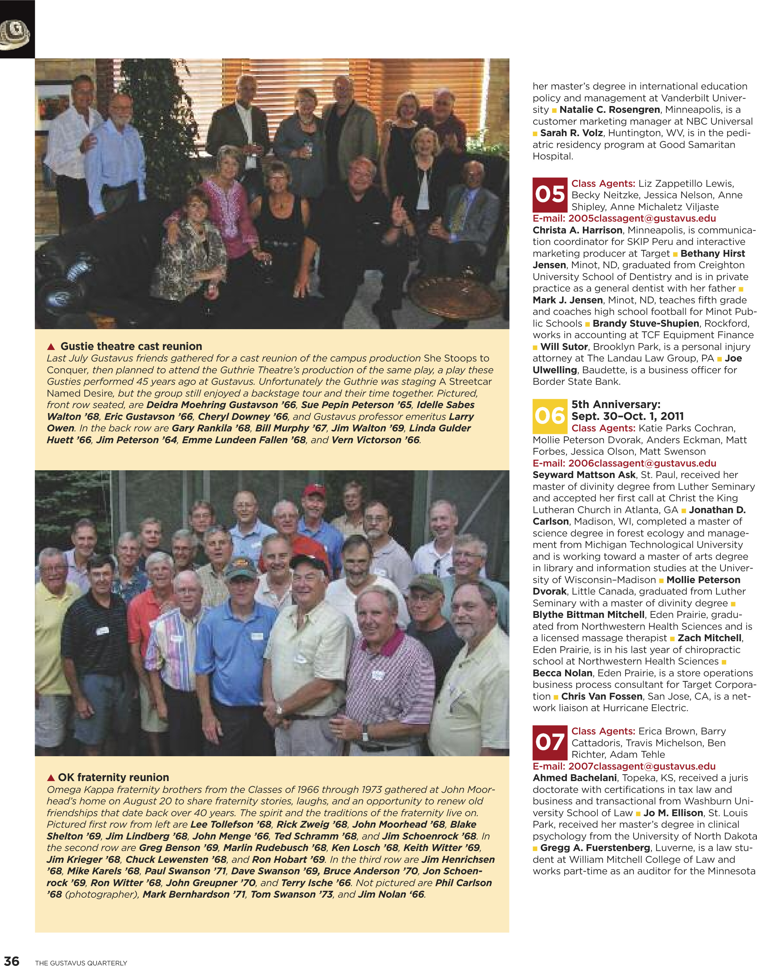 quarterly page