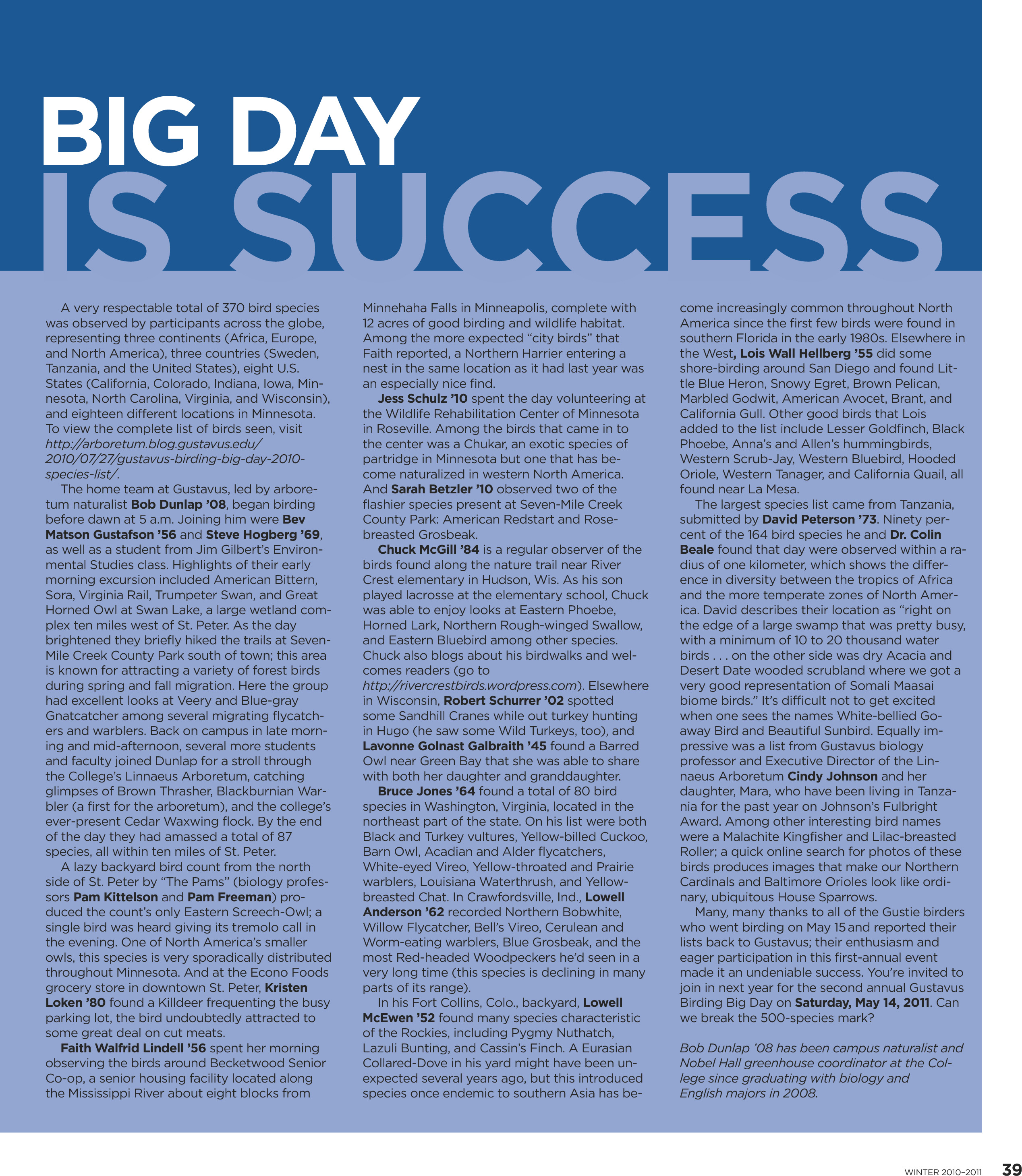 quarterly page