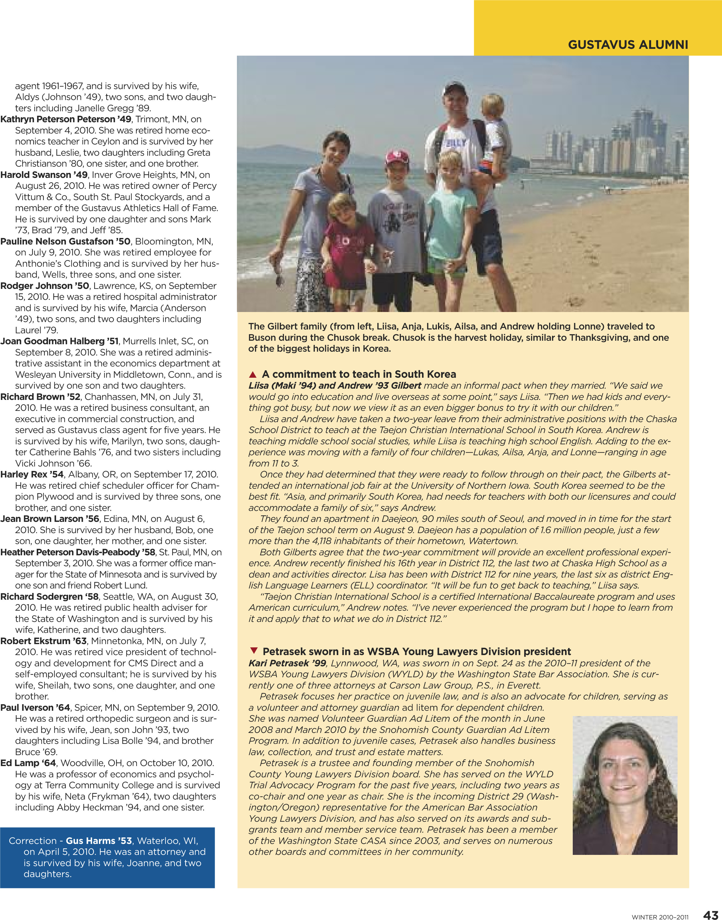 quarterly page