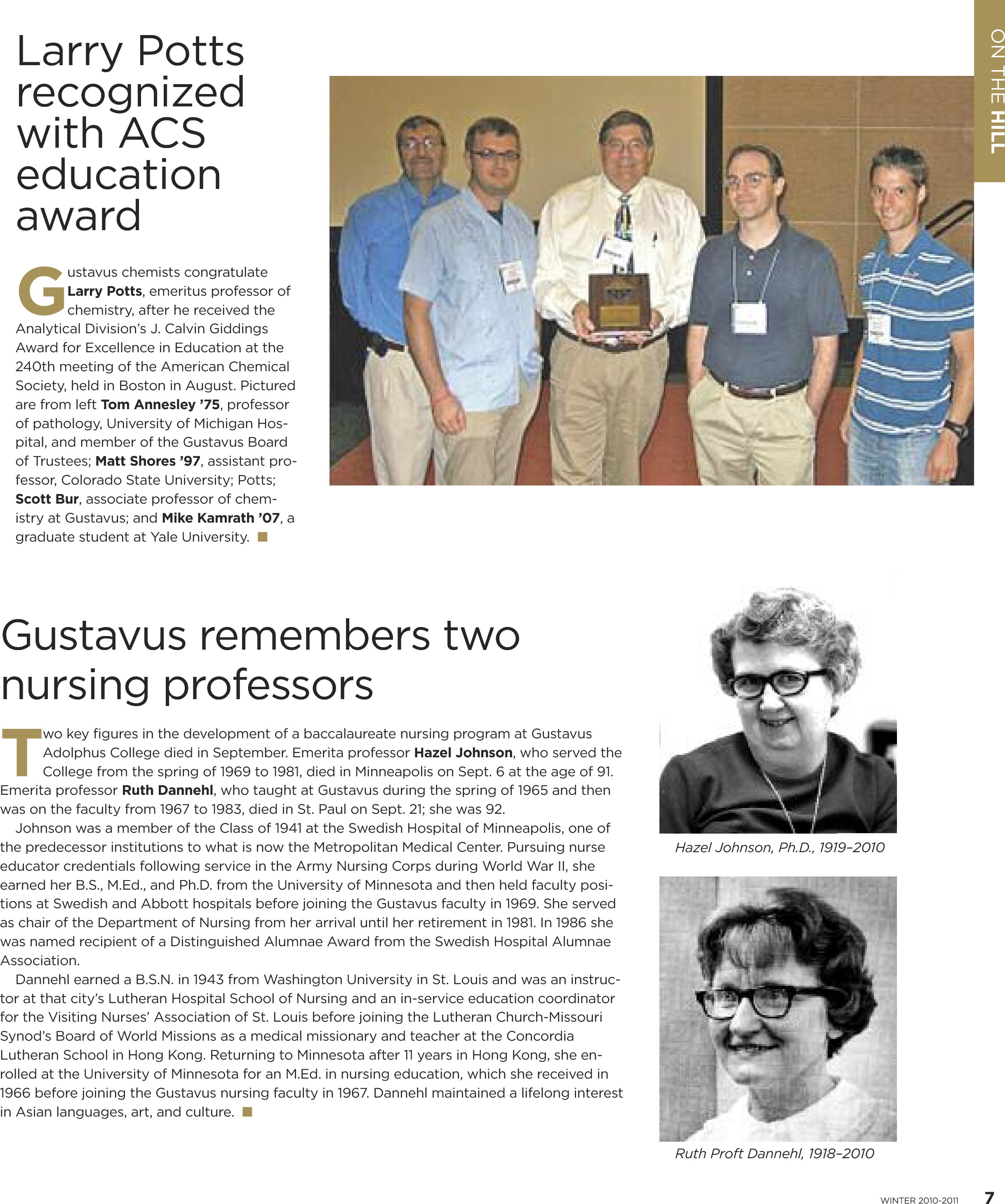 quarterly page