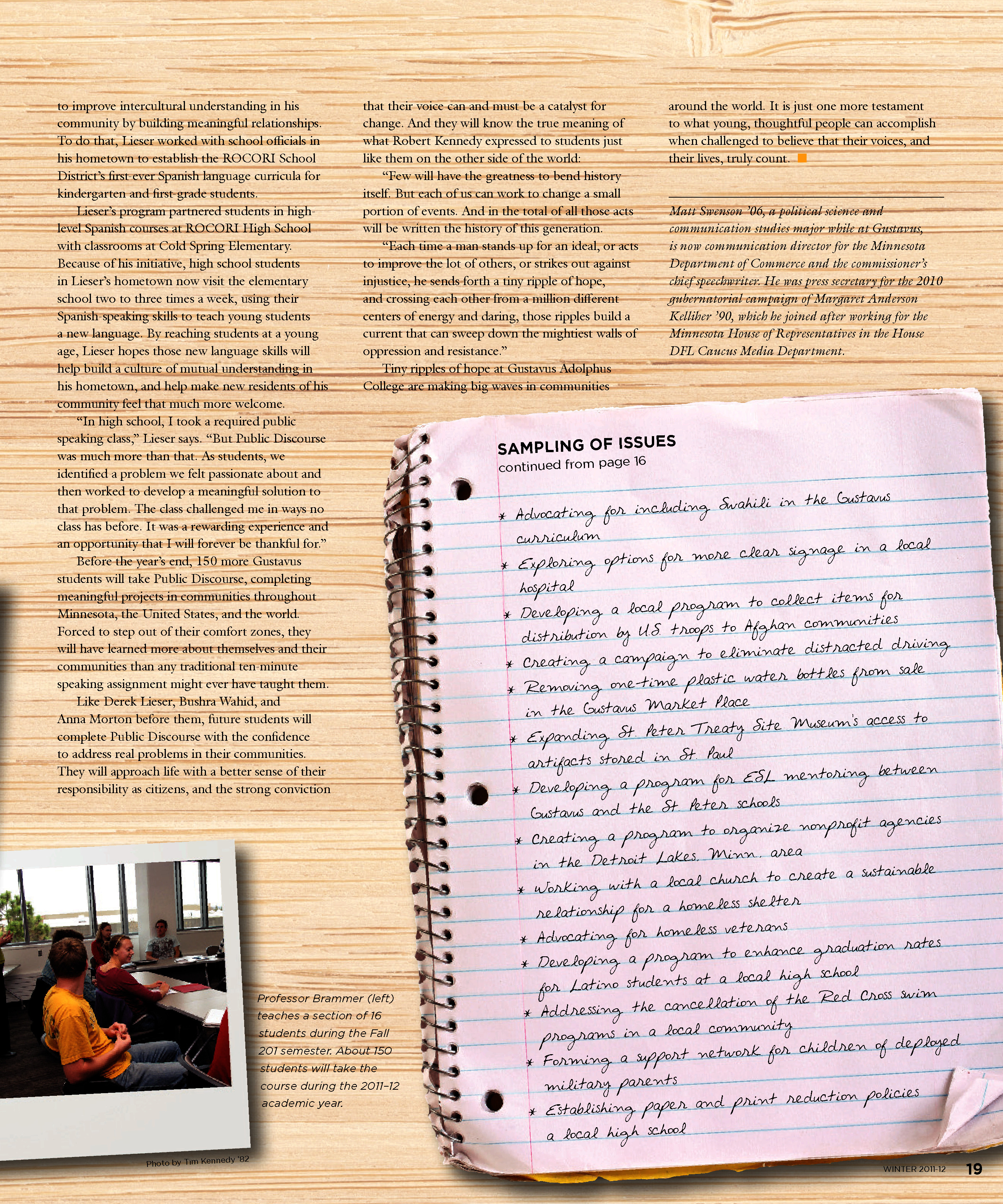 quarterly page