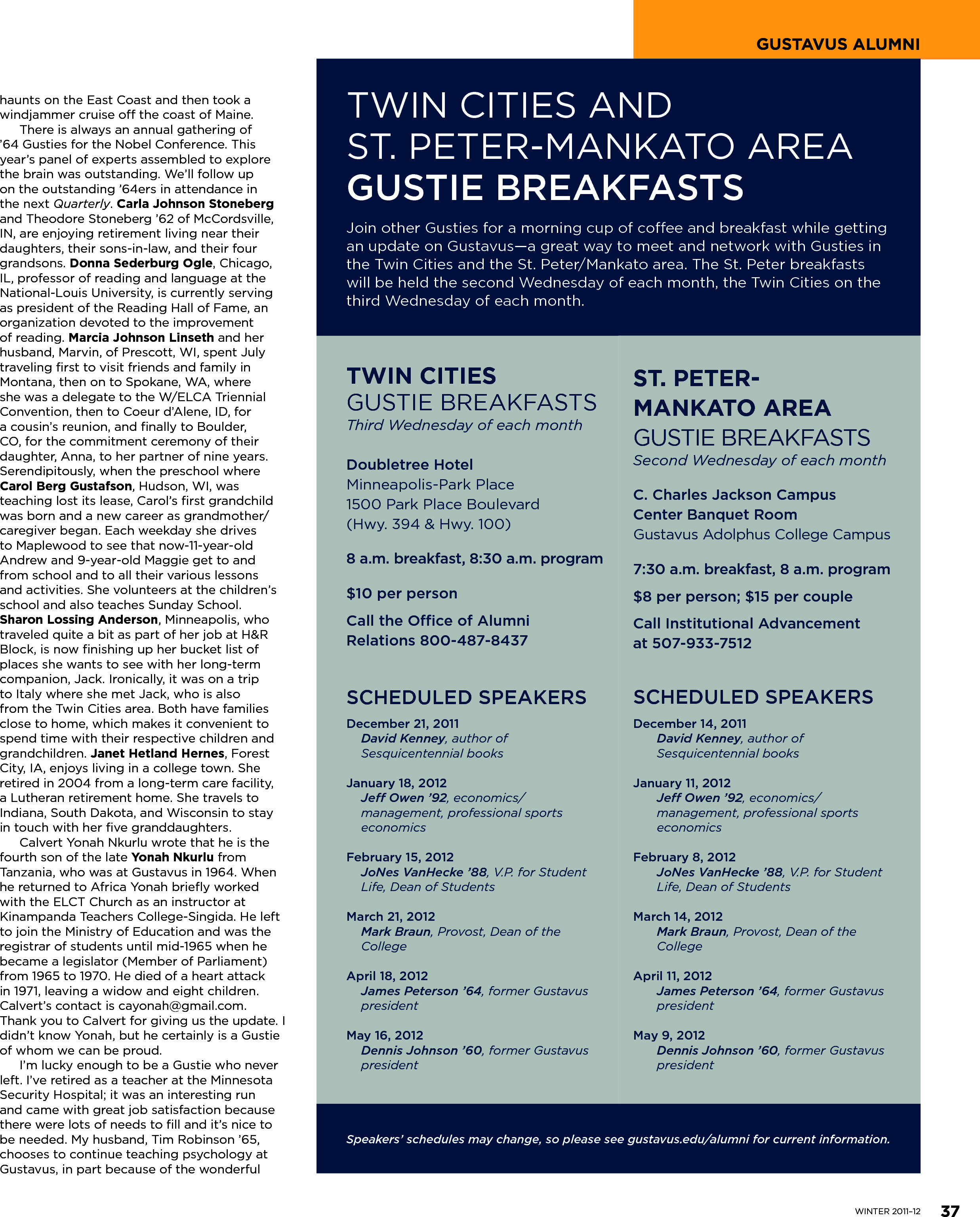 quarterly page