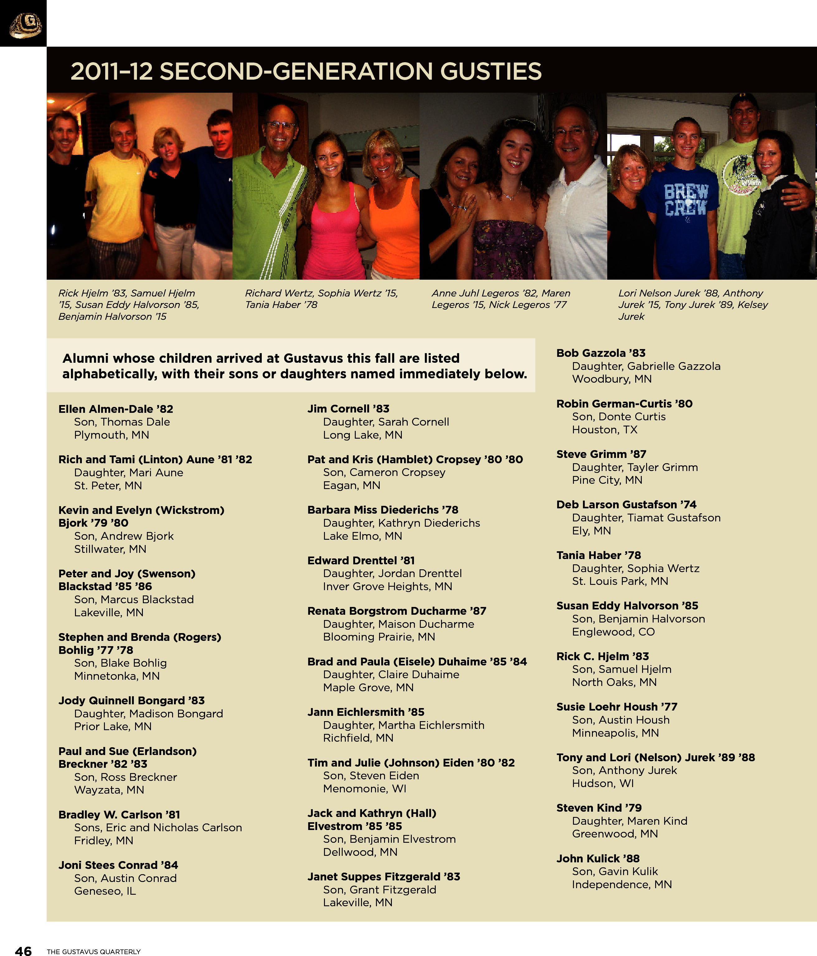 quarterly page