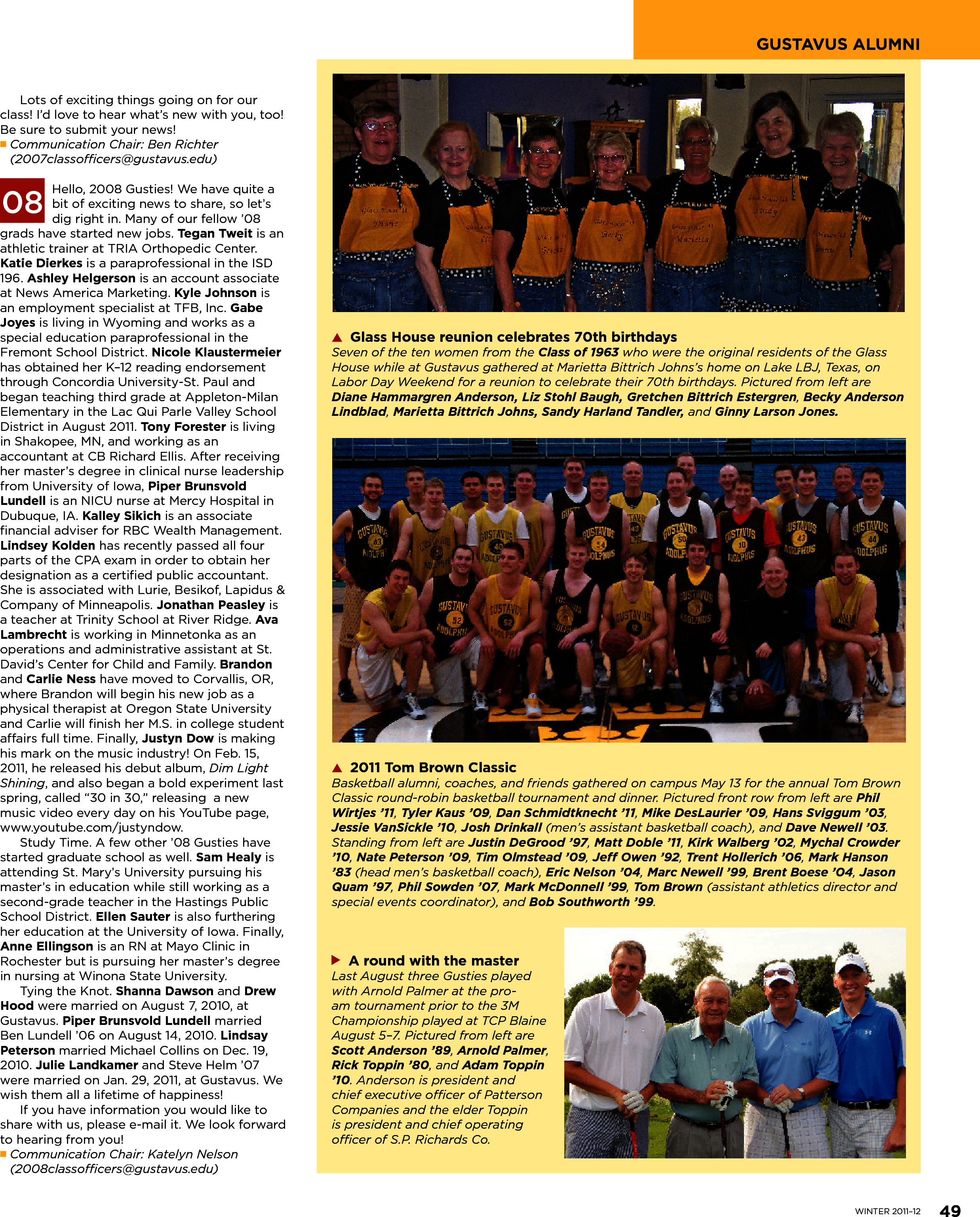 quarterly page