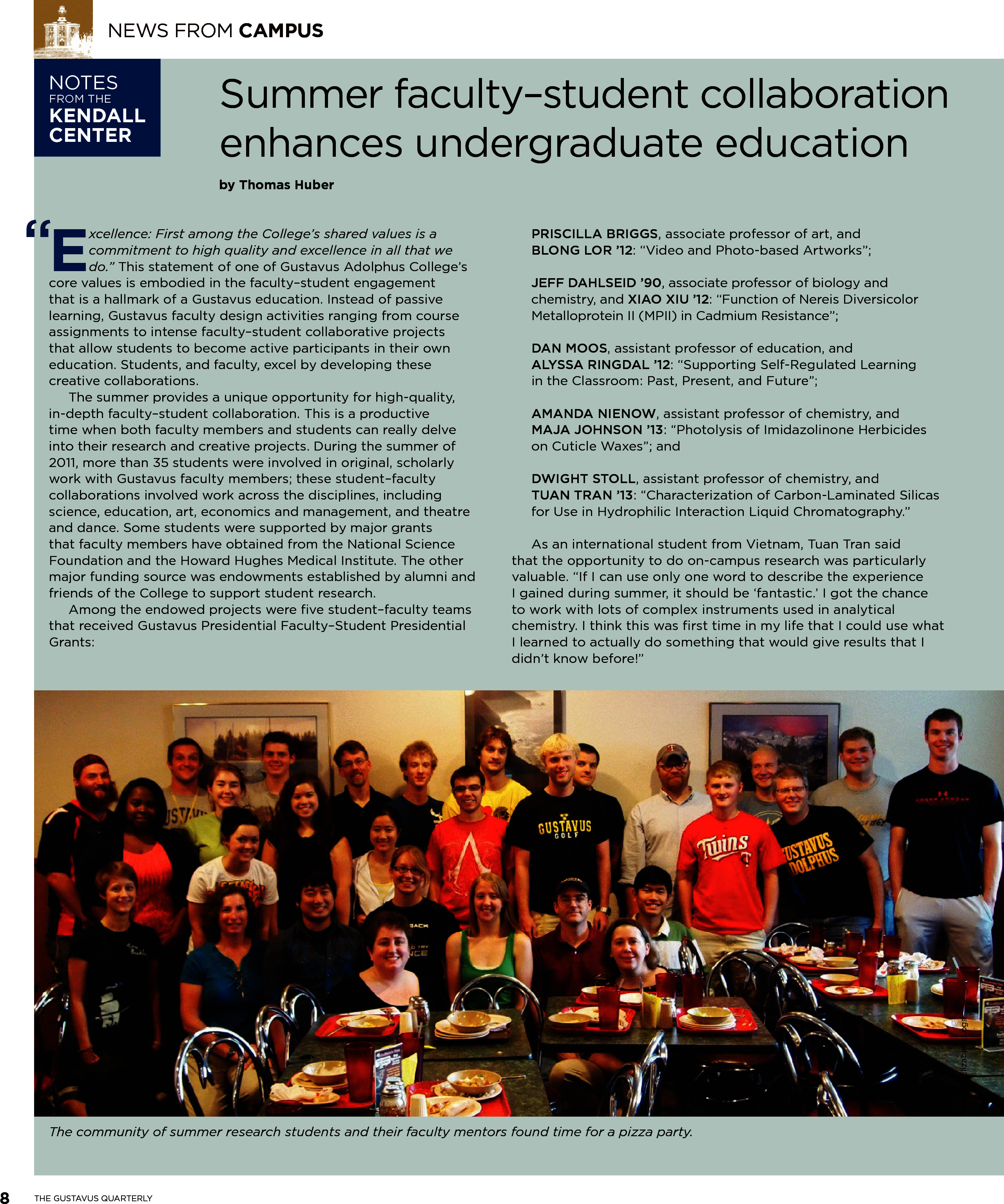 quarterly page