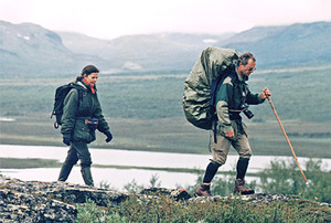Their Majesties on a hike